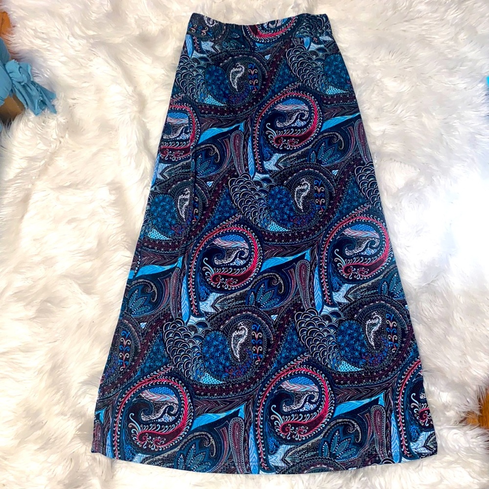 Print Maxi Skirt
